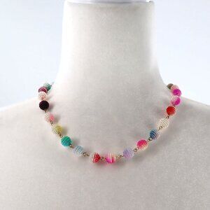 Avec Beaded Necklace Womens O/S Kidcore Fairycore Boho Bohemian Twee Indie Party